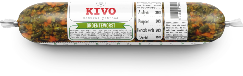 Verpakking KIVO Groentenworst.